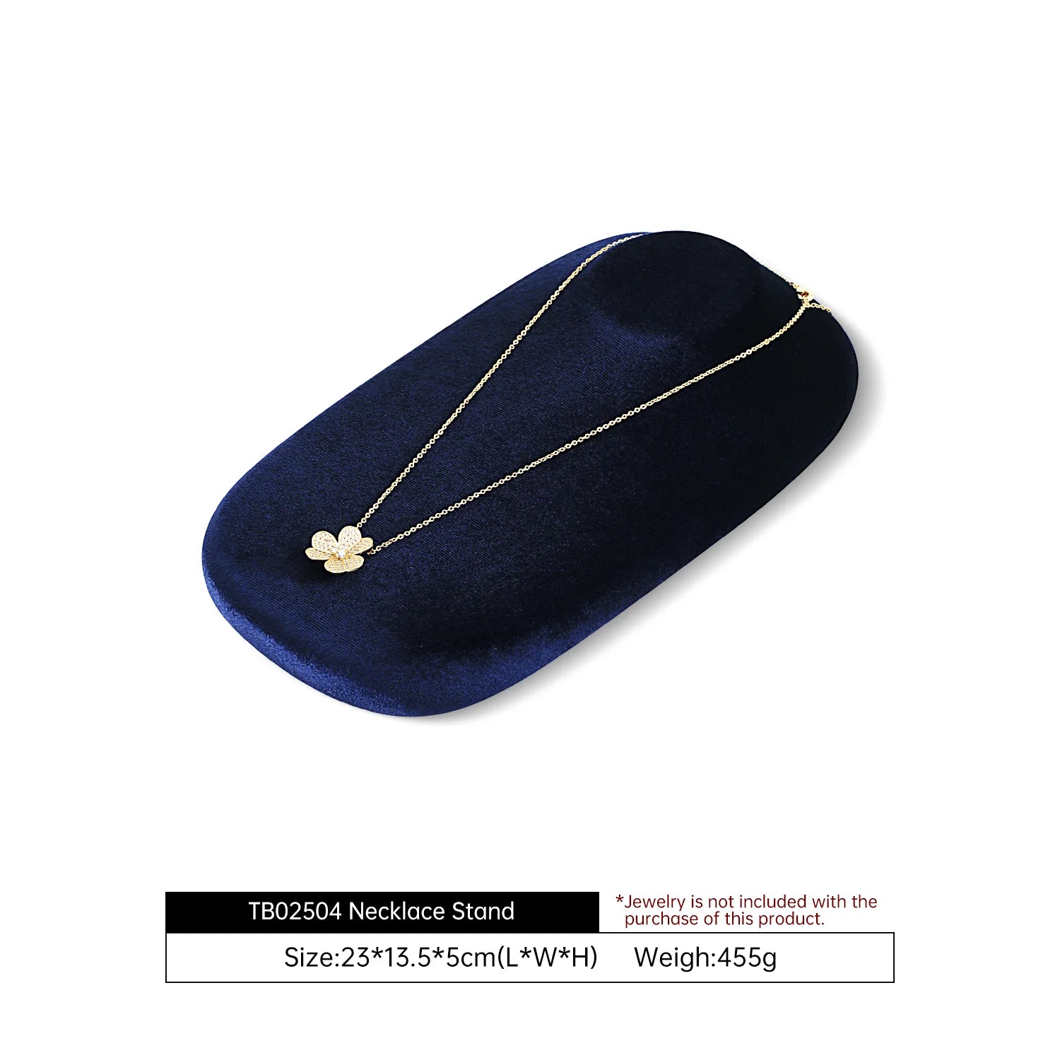 Présentoir Collier Velours Horizontal Pendentif