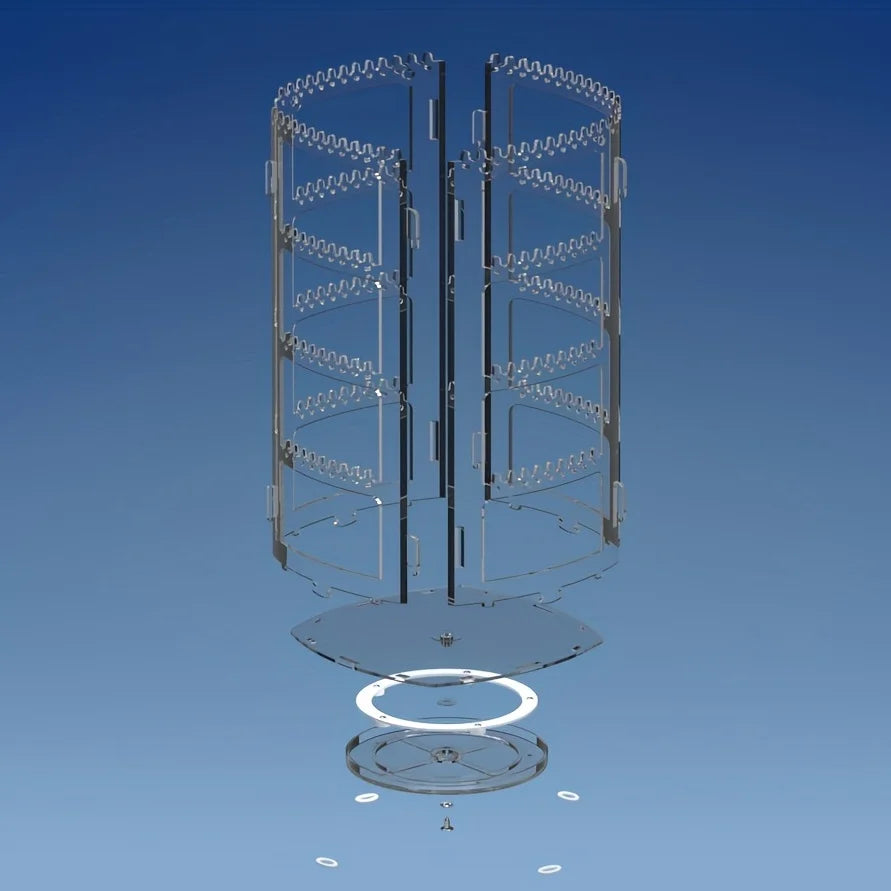 Présentoir Collier Plastique Rotatif Tour