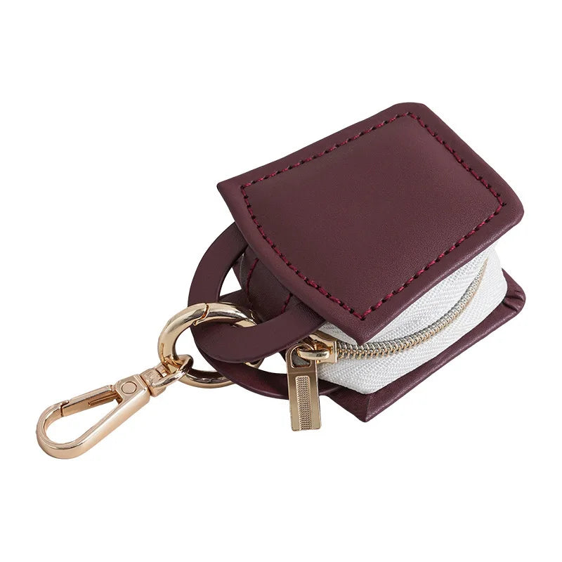 Boîte à Bijoux Simili Cuir Mini Portable Pendentif