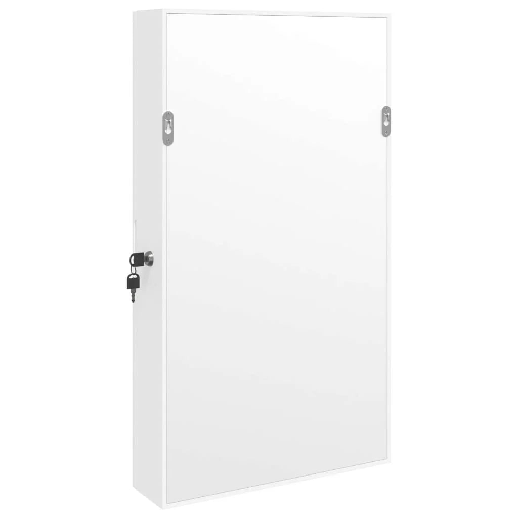 Armoire Bijoux Bois Murale Miroir LED