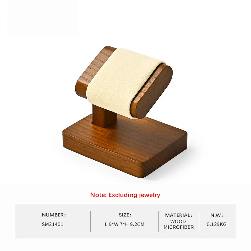Buste Montre Bois Cuir Présentoir Vitrine