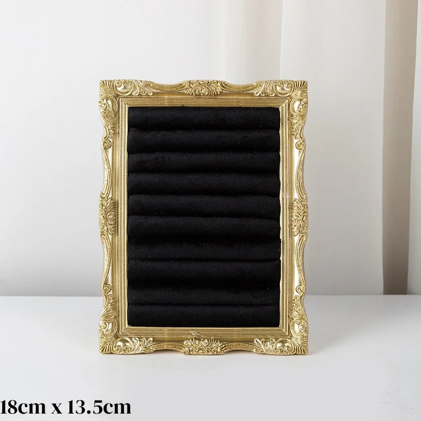 Porte Bijoux Cadre Métal Doré Baroque Vintage