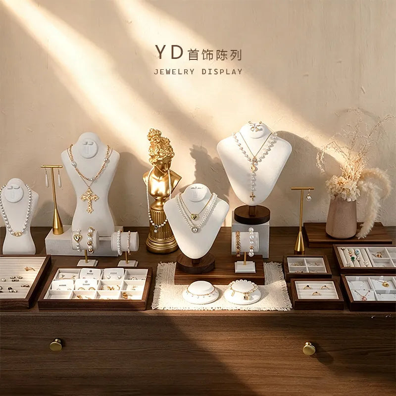 Présentoir Bijoux Bois Lin Royal Boutique