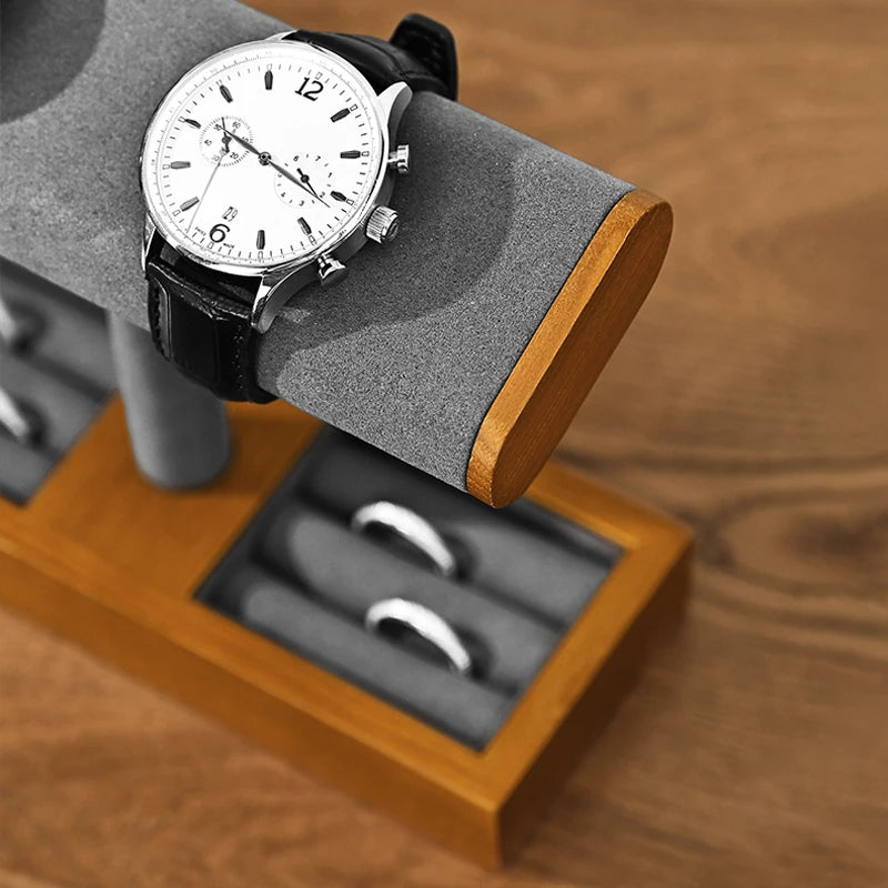 Présentoir Bracelet Bois Collier Bagues Vitrine