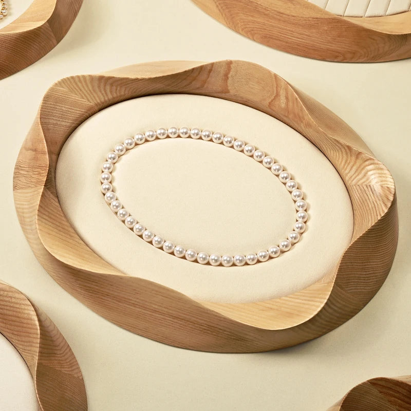 Plateau Bijoux Bois Pétale Visualisation Multifonction