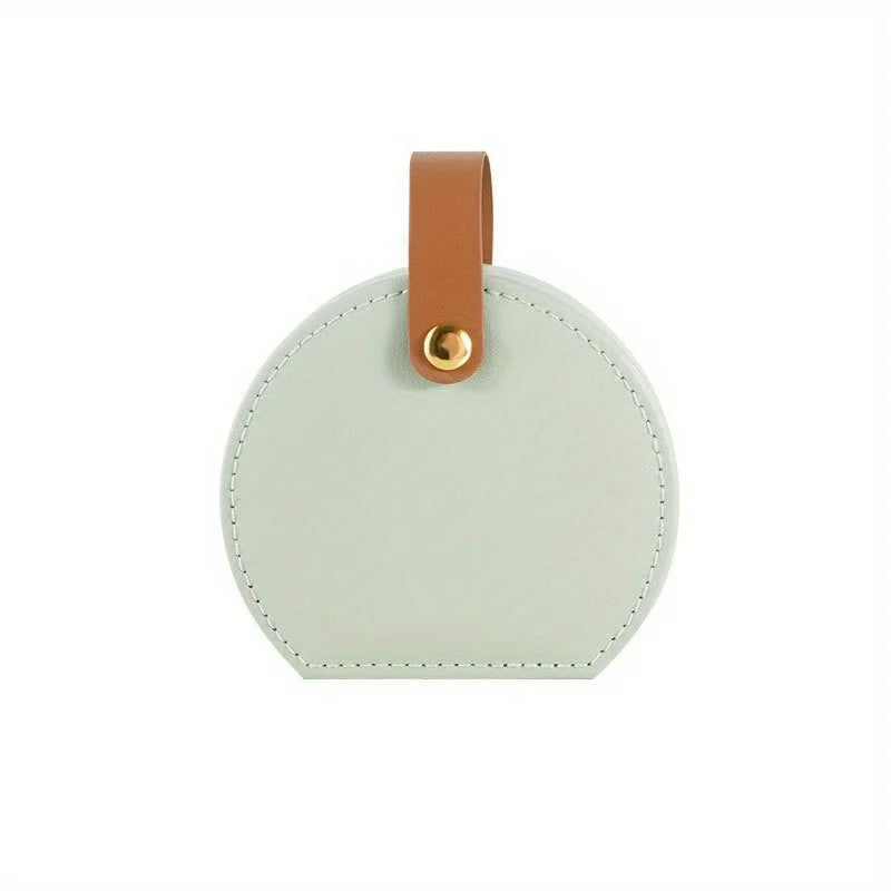 Boite Bijoux Cuir Ronde Pochette