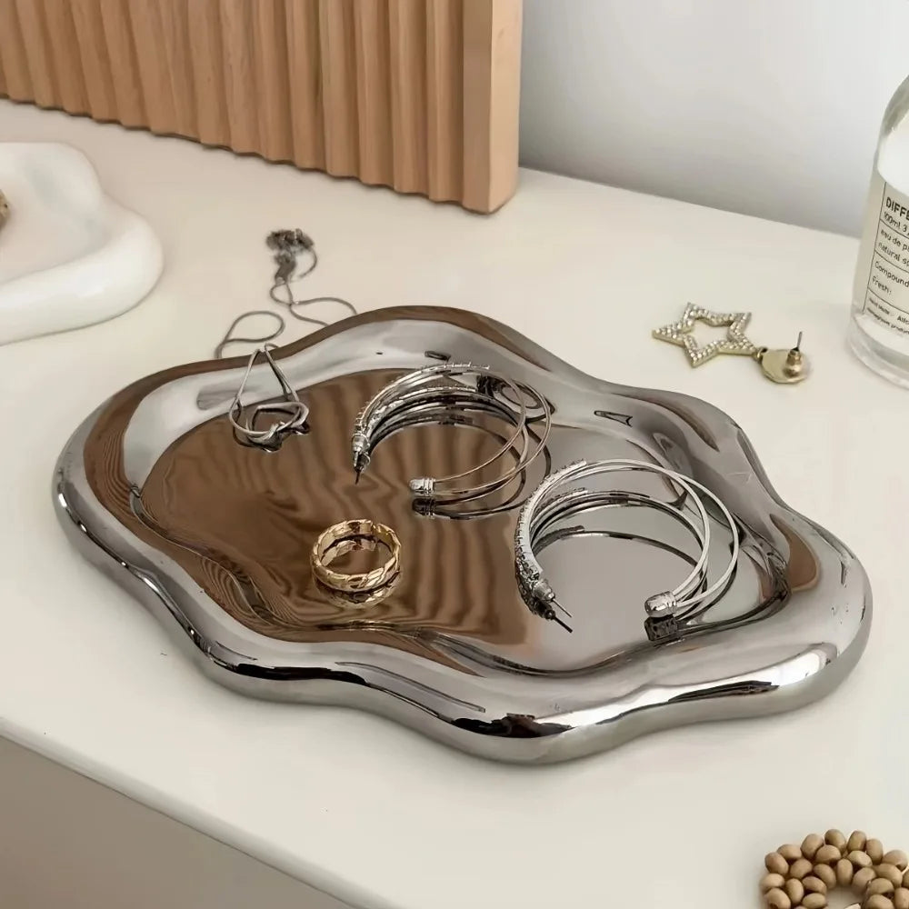 Plateau Bijoux Plastique Nuage Mini Élégant