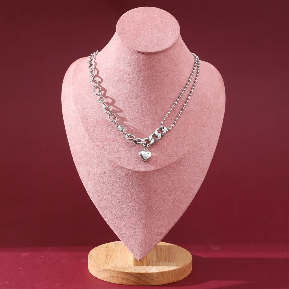 Buste Bijoux Velours Base Bois Mannequin