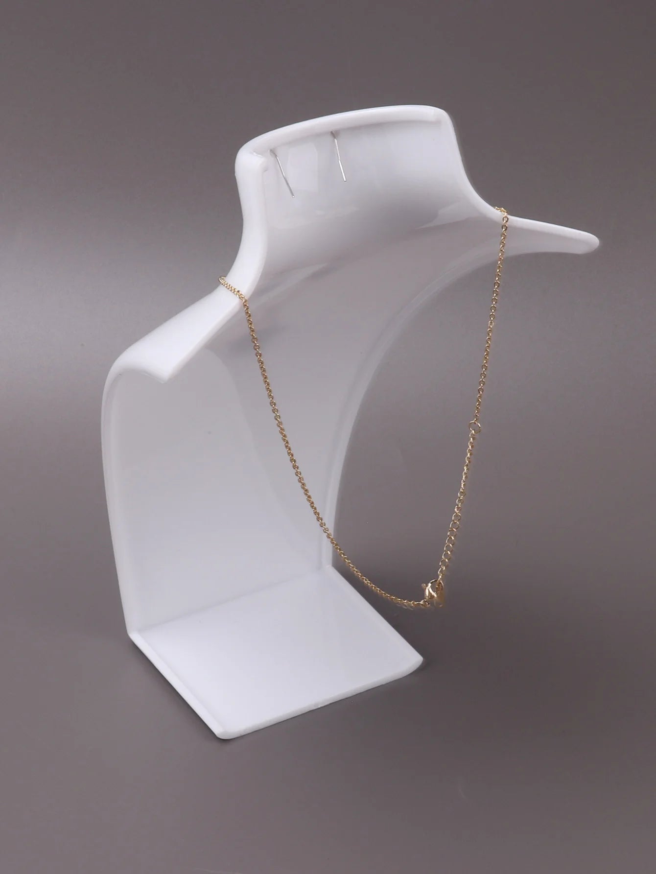 Présentoir Collier Buste Plastique 3 Coloris