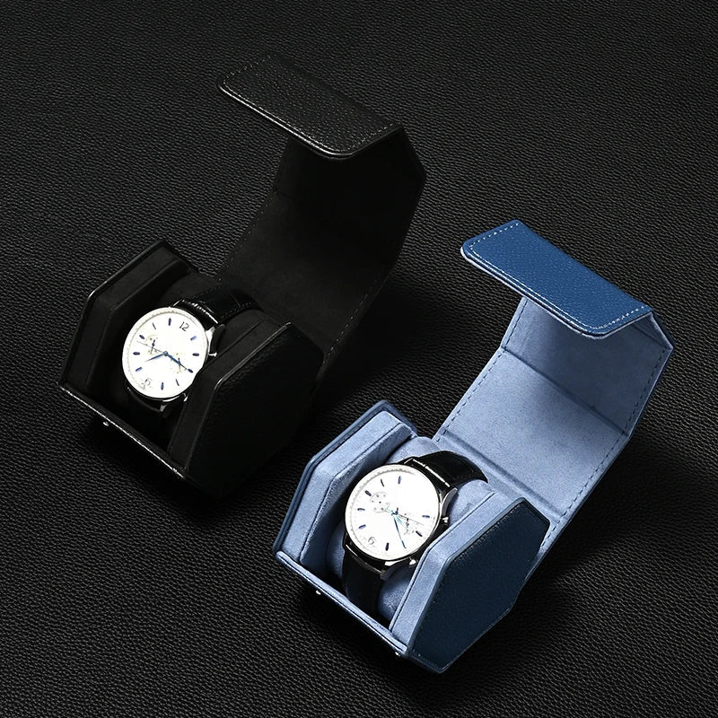 Coffret Montre Bois Laqué Piano 2 Emplacements