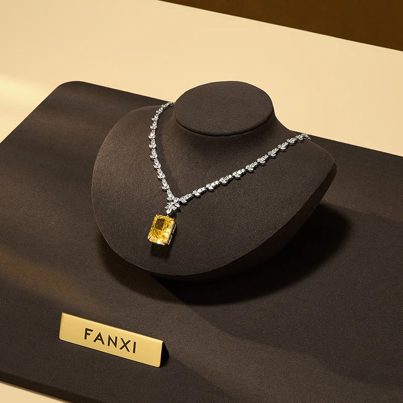 Buste Collier Daim Microfibre Vitrine Bijoux