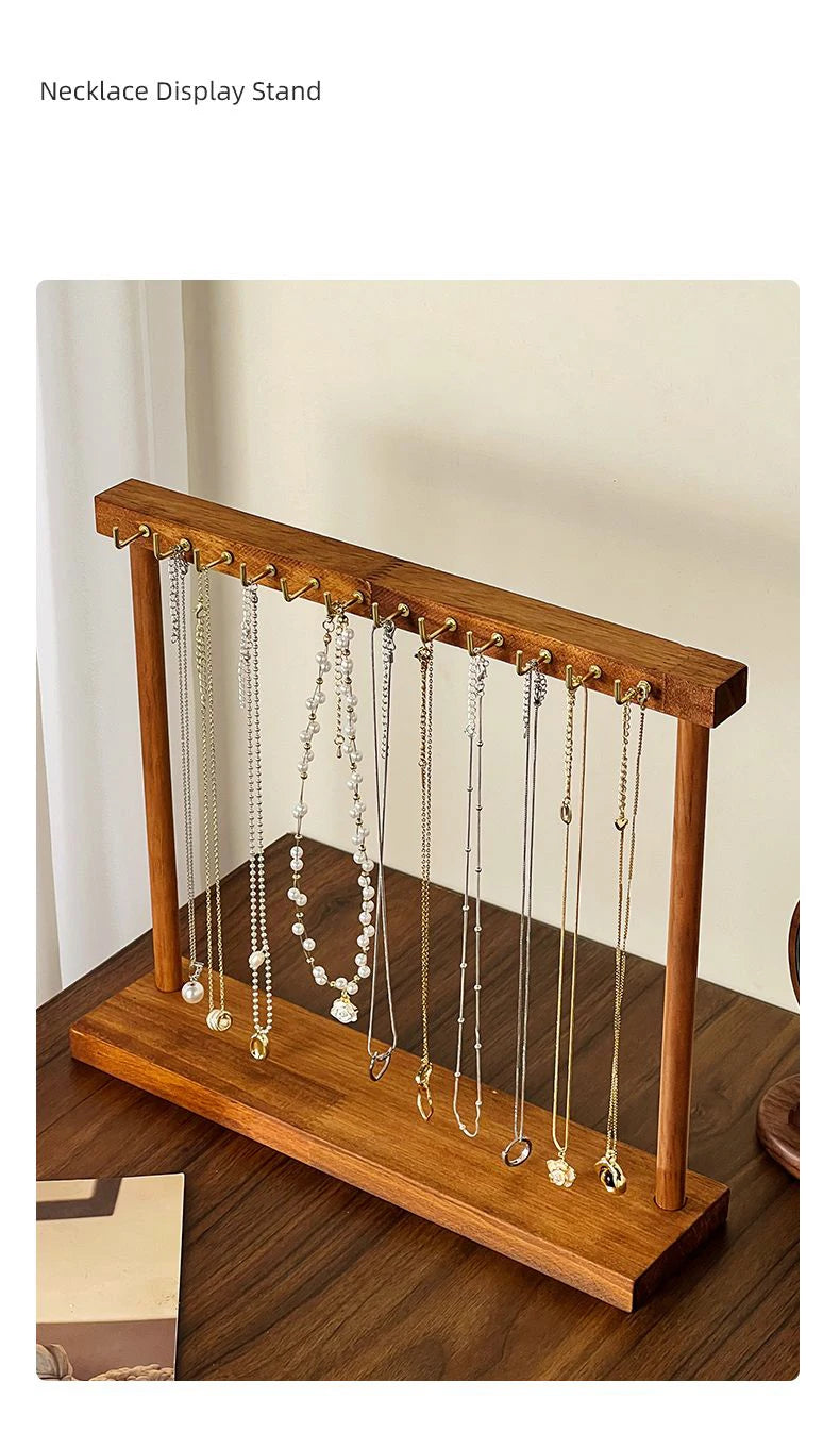 Presentoir Collier Bois Rustique