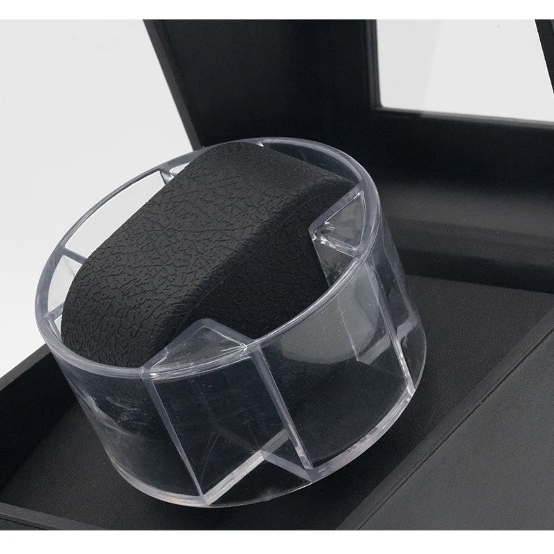 Remontoir Montre Bois Couvercle Ouvert USB