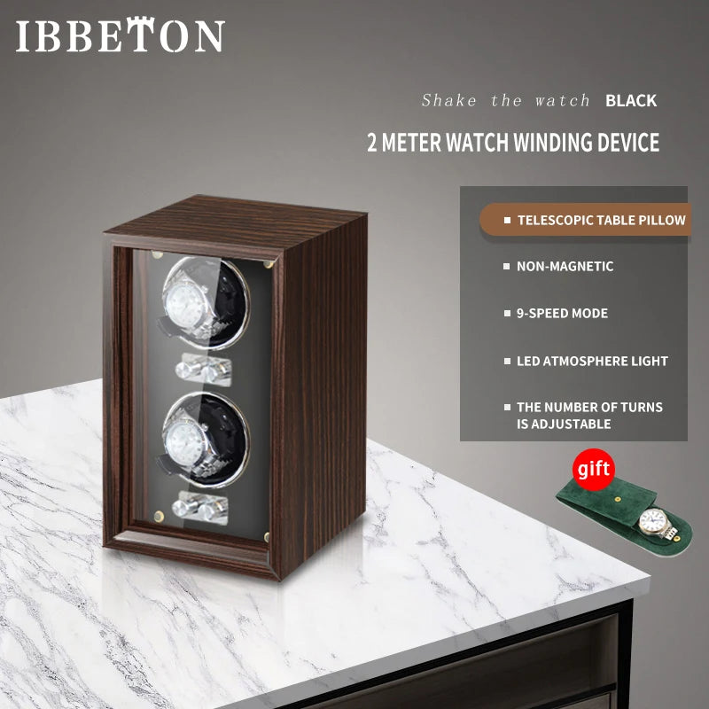 Coffre Fort Montre Bois IBBETON Remontoir 2 4 6 Emplacements