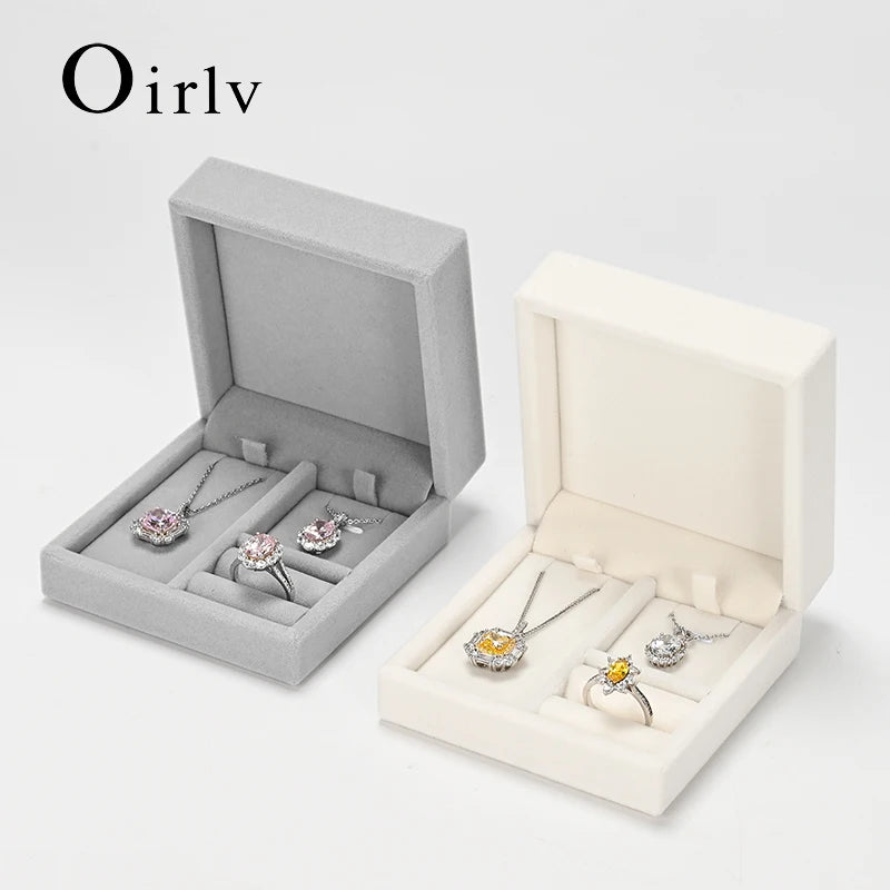 Boîte Bijoux Velours Coffret Mariage