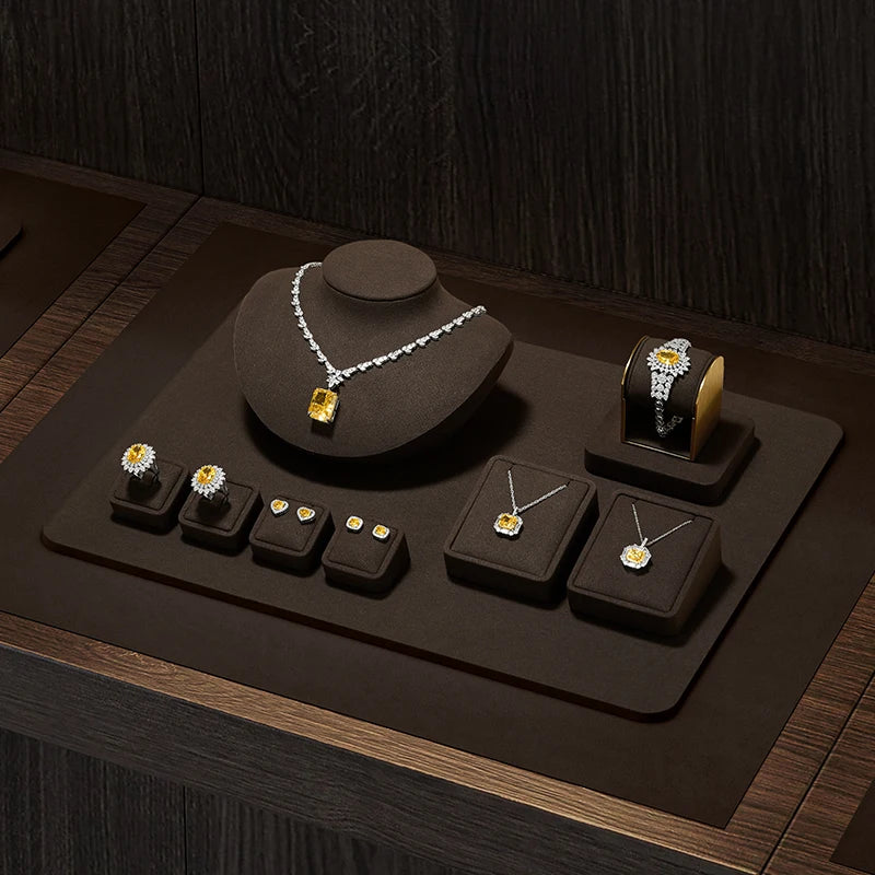 Buste Collier Daim Microfibre Vitrine Bijoux