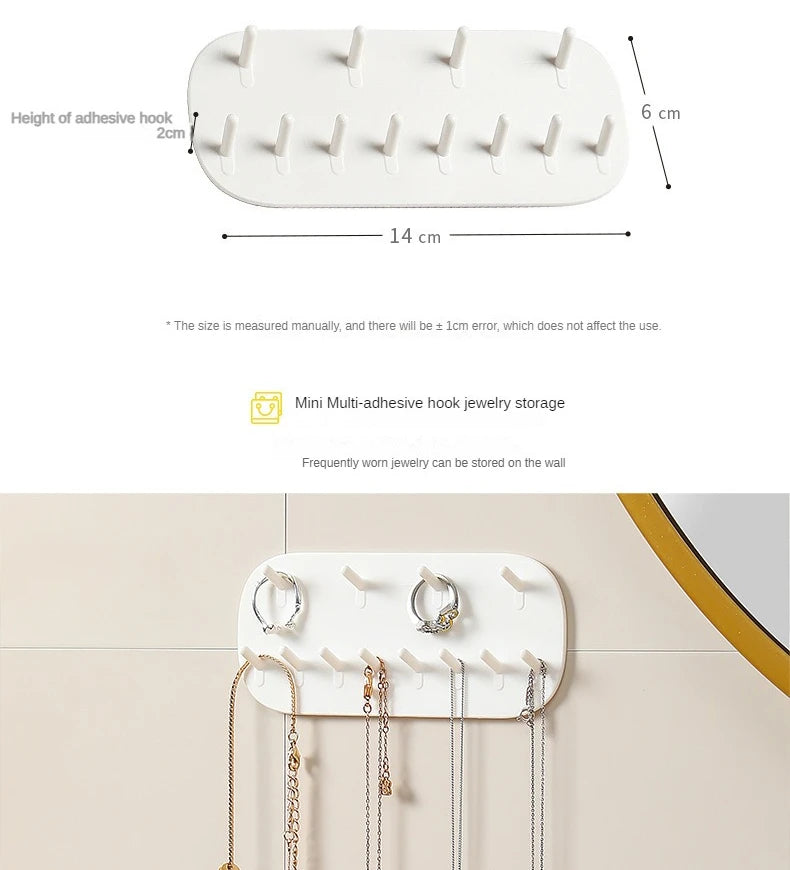 Présentoir Collier Mural Plastique Rigide Blanc