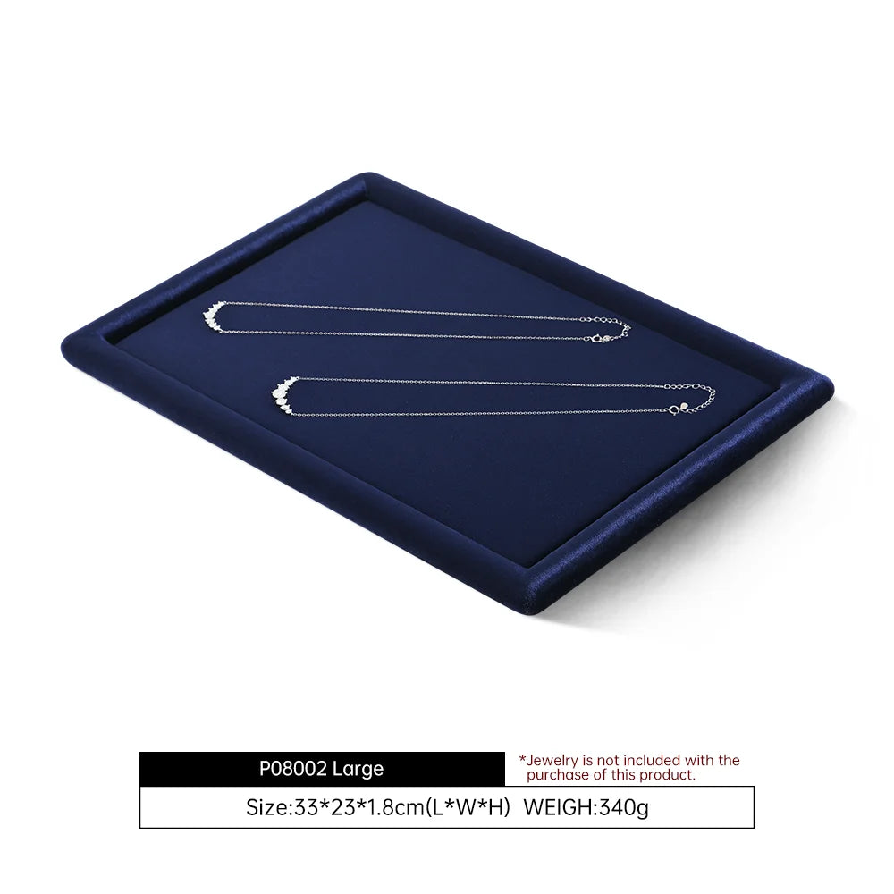 Plateau Bijoux Velours Plat Organisateur