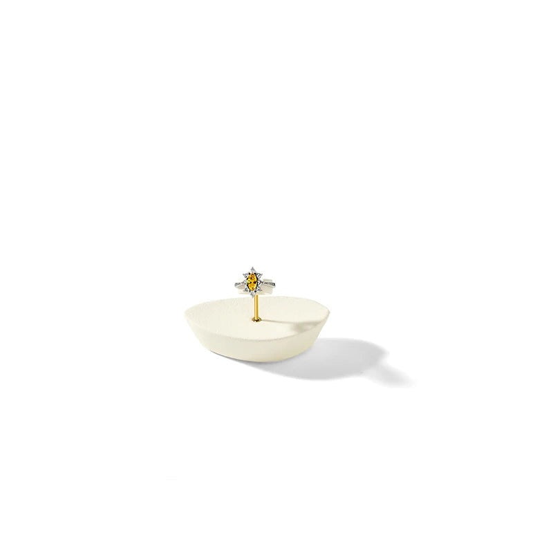 plaque ovale beige grande