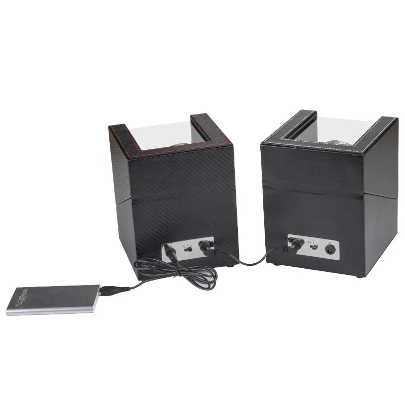 Remontoir Montre Automatique Double Cuir Luxe