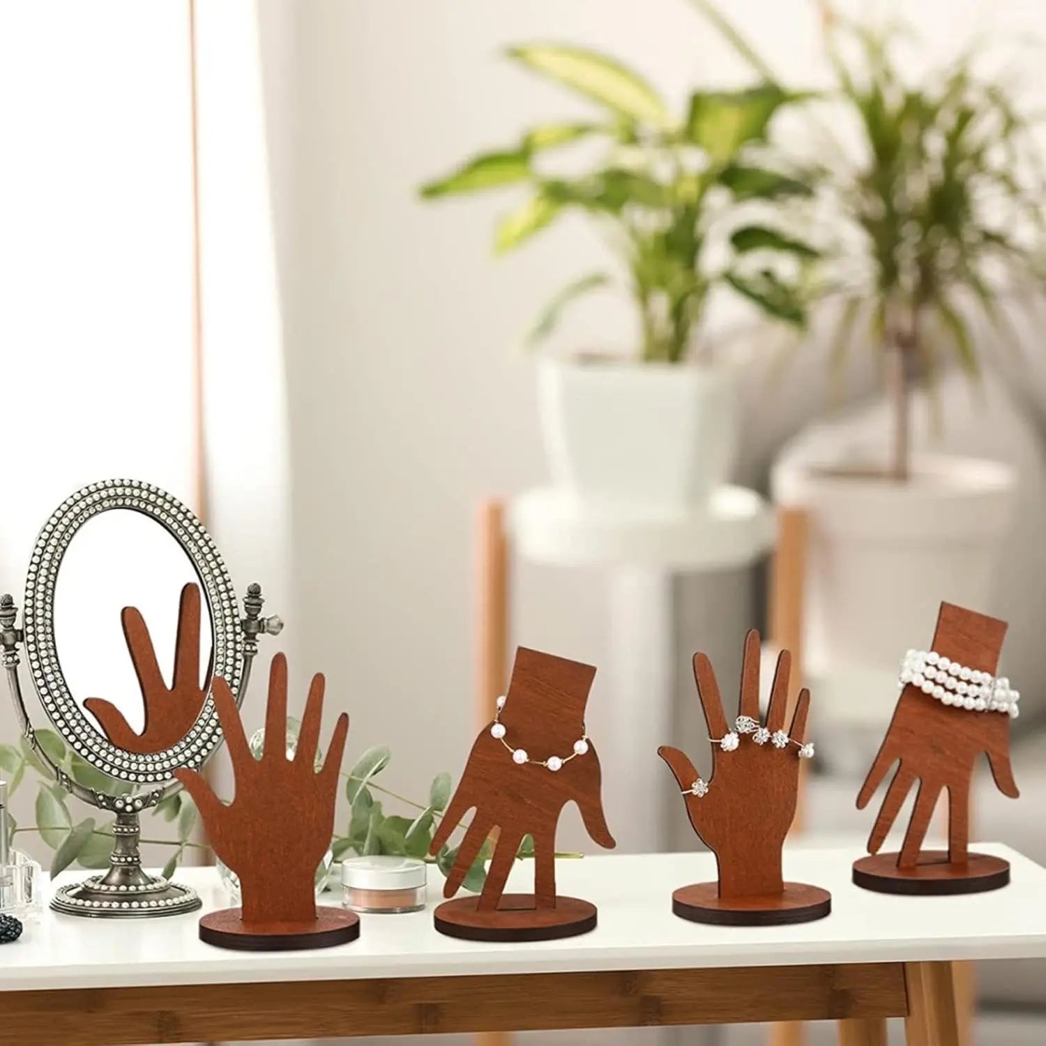 Présentoir Bois Main Bijoux Lot 2