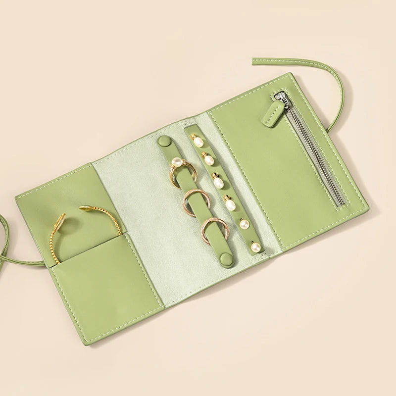 Mallette Bijoux Cuir Voyage Compact Rouleau