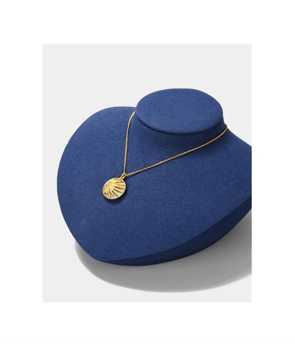 Présentoir Collier Buste Velours Plat 5 Coloris