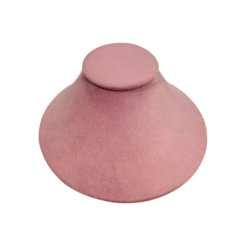 Présentoir Collier Velours Ras de Cou Rose