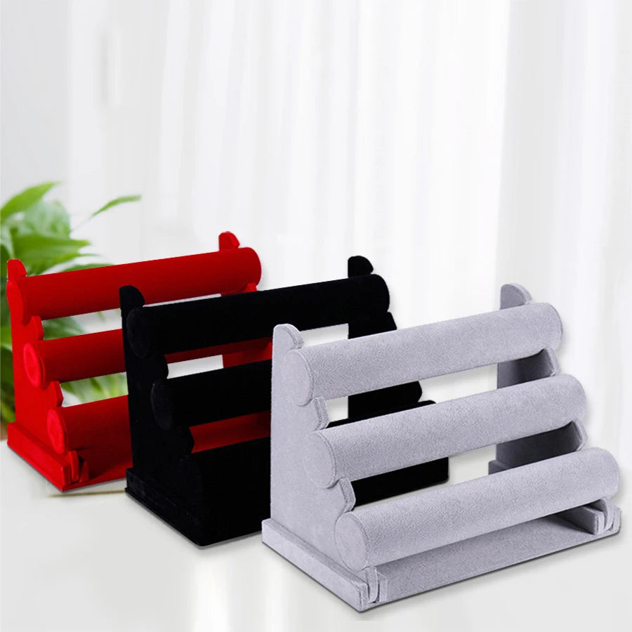 Présentoir Bracelet 3 Couches Rangement Vitrine
