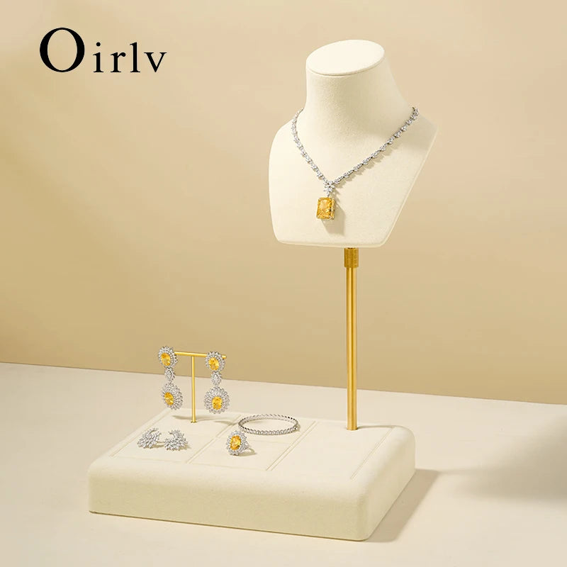 Présentoir Bijoux Microfibre Multifonction Combiné