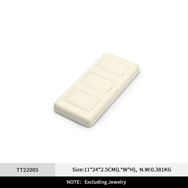 Présentoir Bijoux Daim Beige Multi Supports
