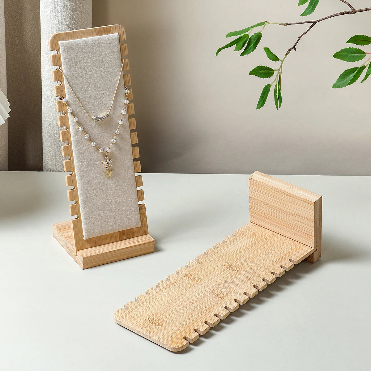 Présentoir Collier Cadre Bois Vitrine