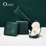 Boîte Bijoux Cuir Vert Mariage Premium