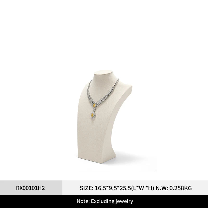 Buste Collier en Tissu Lin