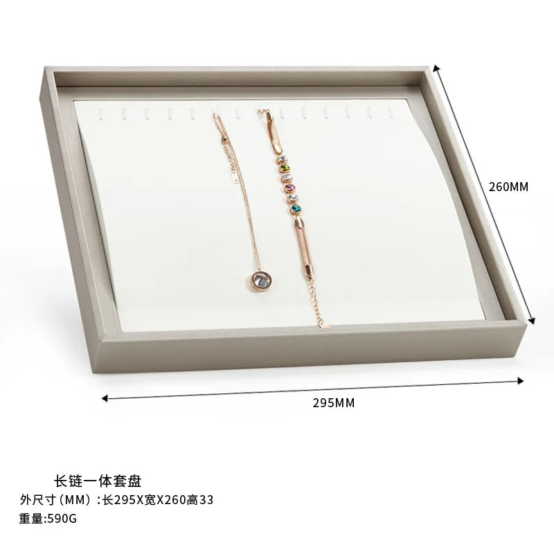 Plateau Bijoux Cuir Bambou Multi Configurations
