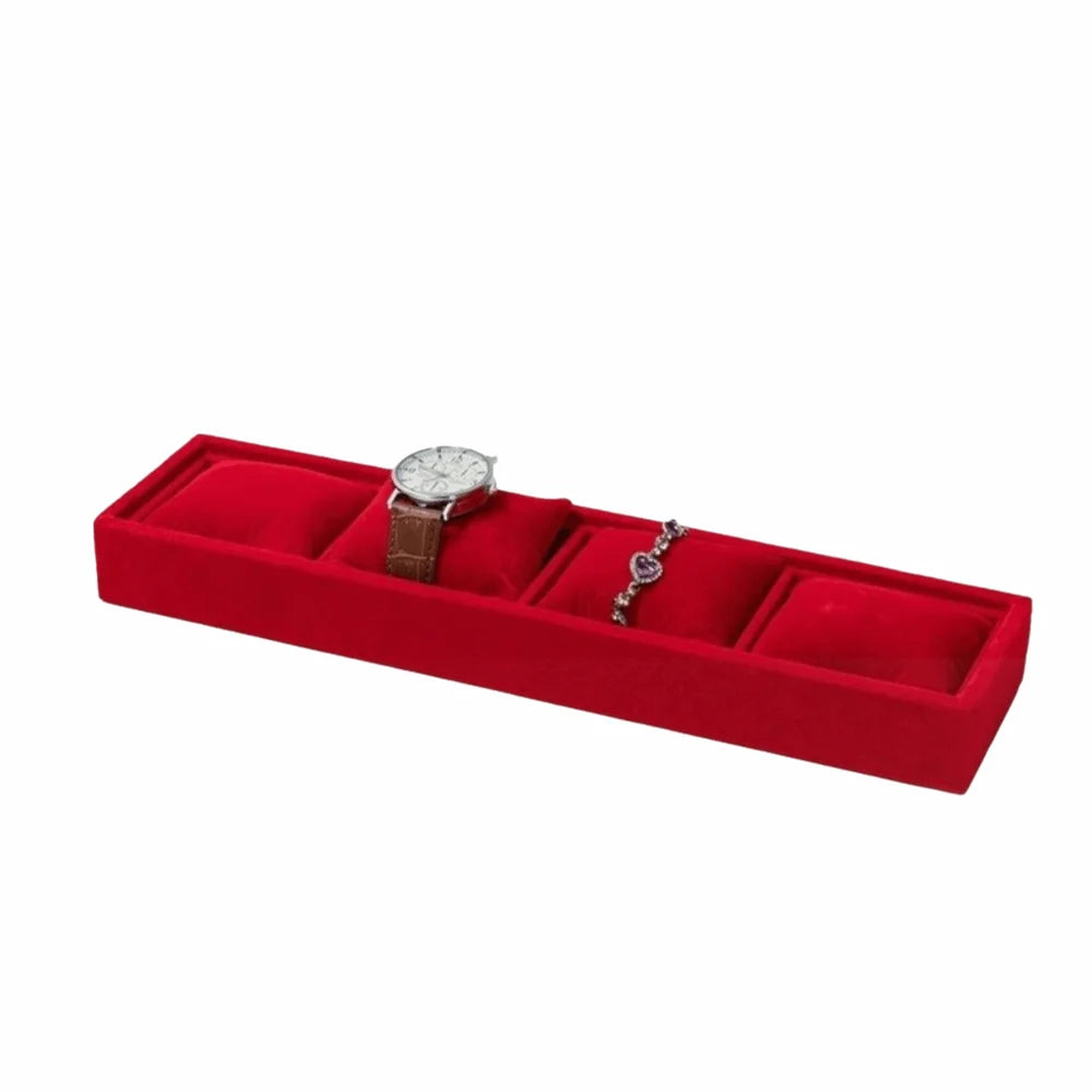 Plateau Velours 4 Emplacements Bracelet Montre