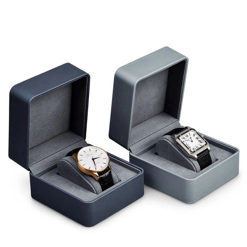 Étui Montre Cuir Simili Rangement Compact