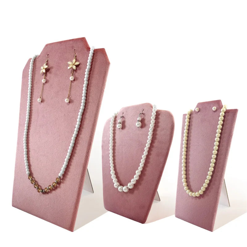 Présentoir Collier Velours Plat Multicolore