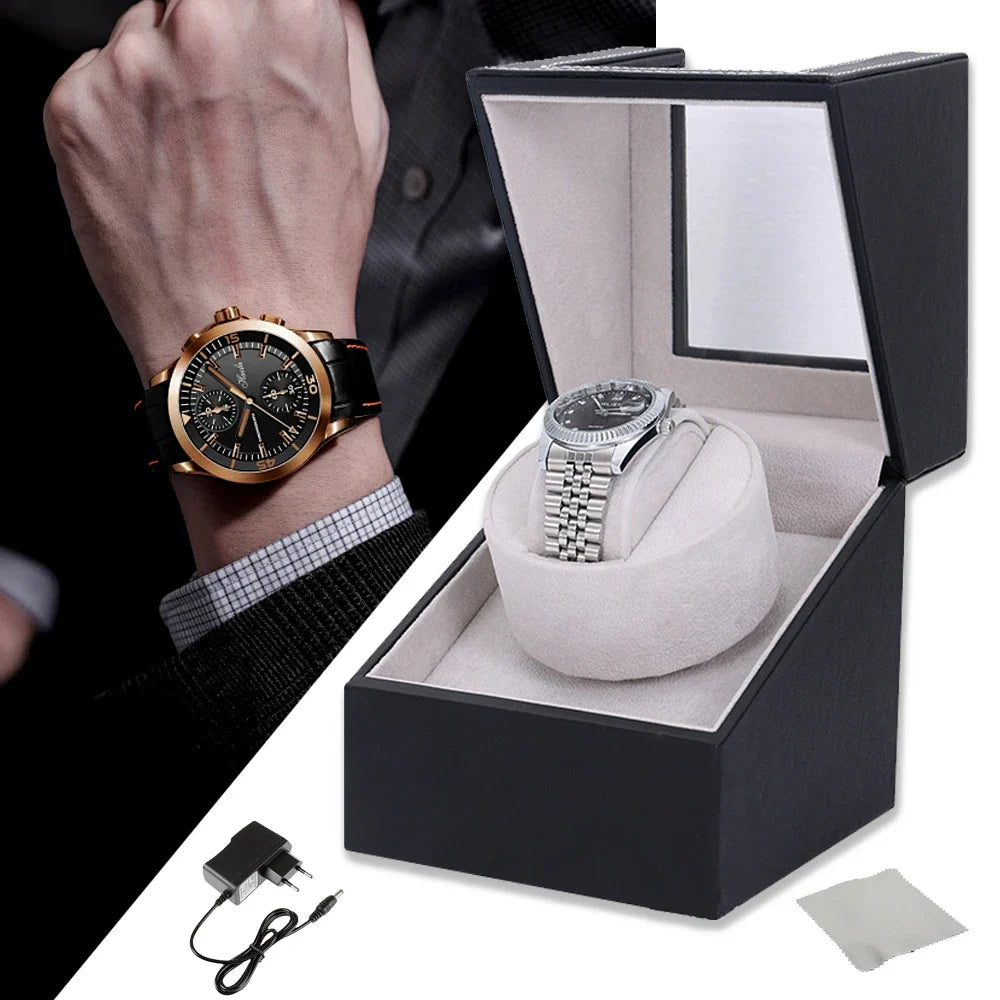 Remontoir Montre Bois Compact Moderne