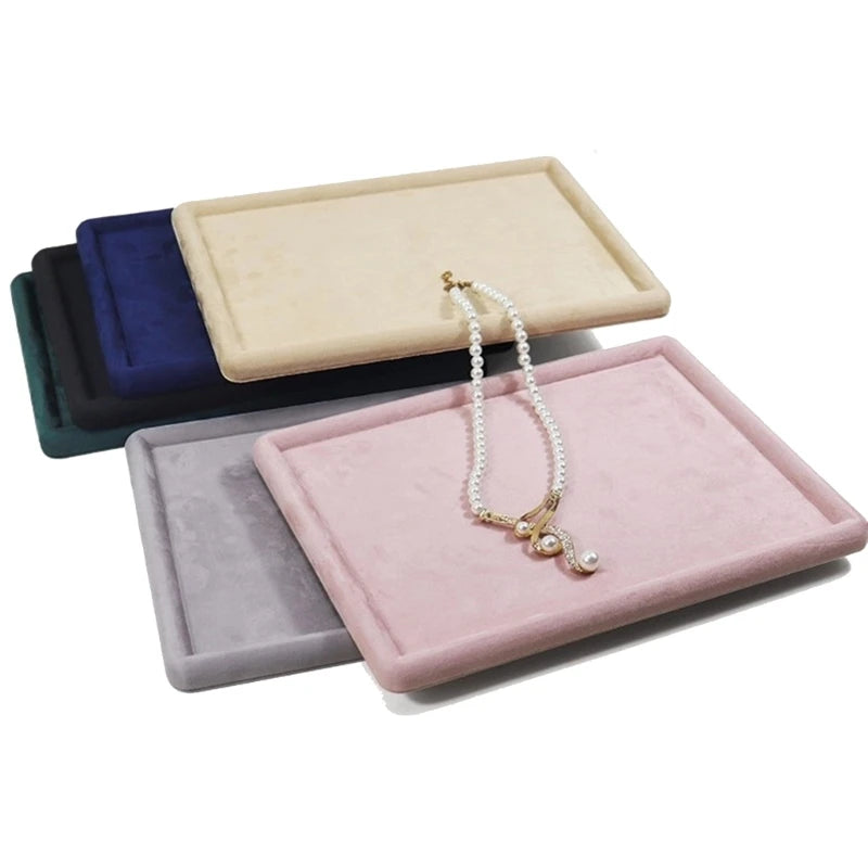 Plateau Bijoux Cuir Velours Organisateur Tiroir