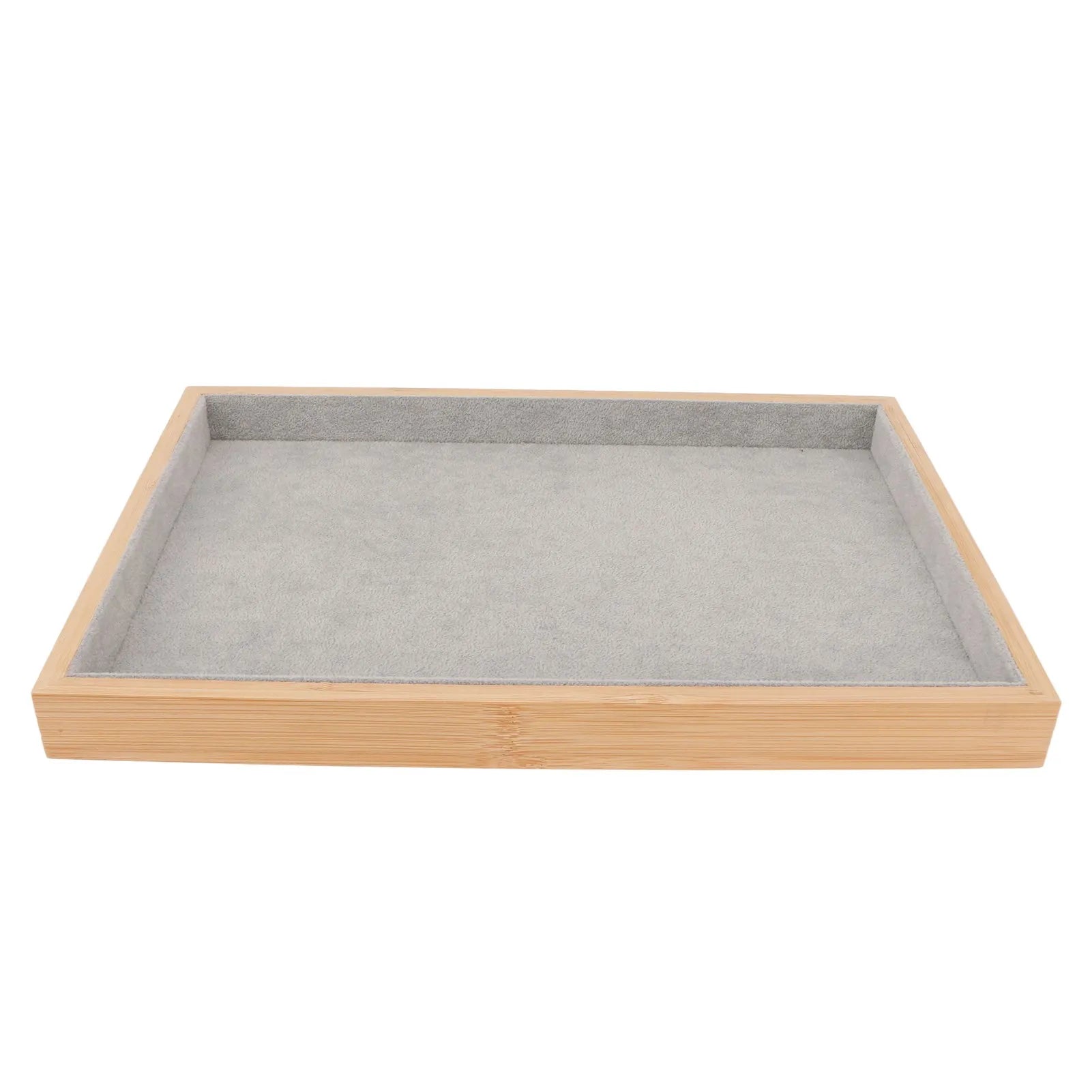 Plateau Bijoux Bois Velours Organisateur Tiroir