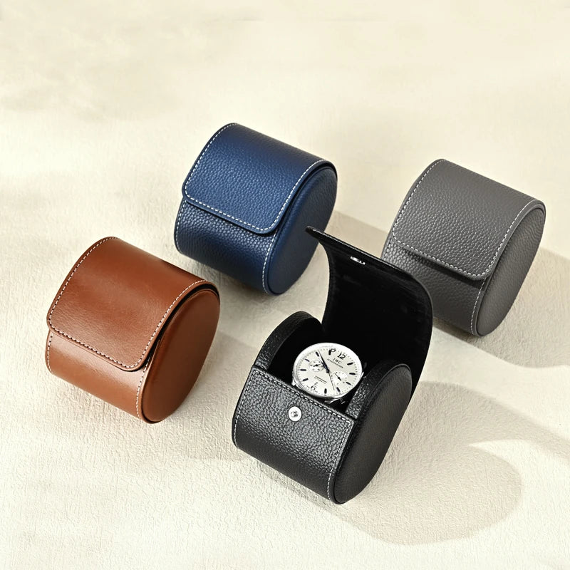 Étui Montre Cuir Voyage Homme