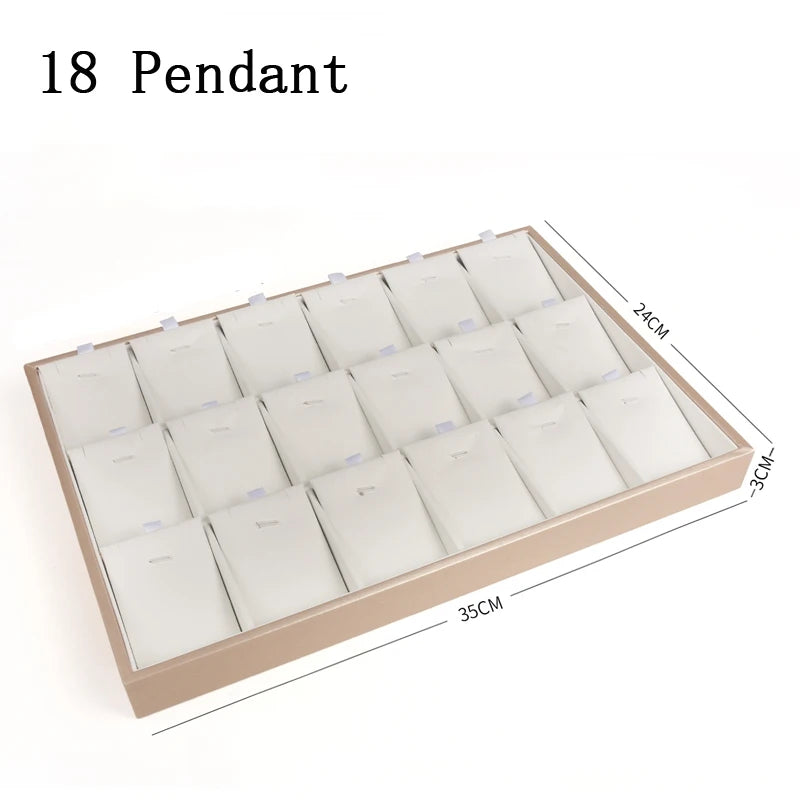 Plateau Bijoux Cuir Empilable Séparateurs Modulaire