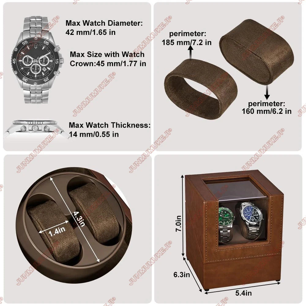 Coffre Fort Montre Bois Remontoir Mabuchi Silencieux