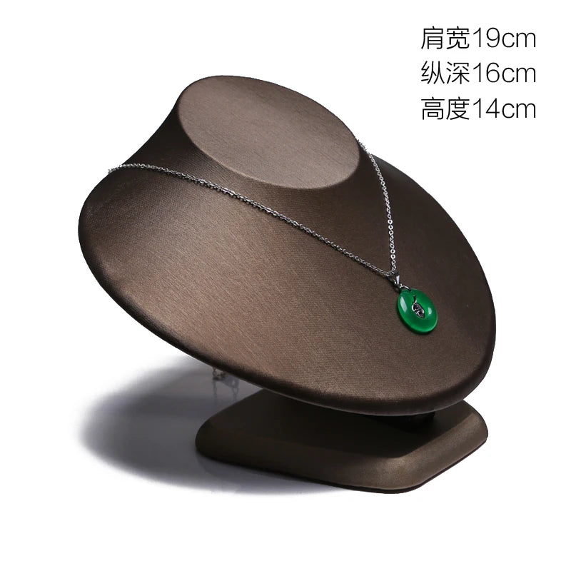 Présentoir Cuir PU Collier Bague Bracelet Pendentif Vitrine