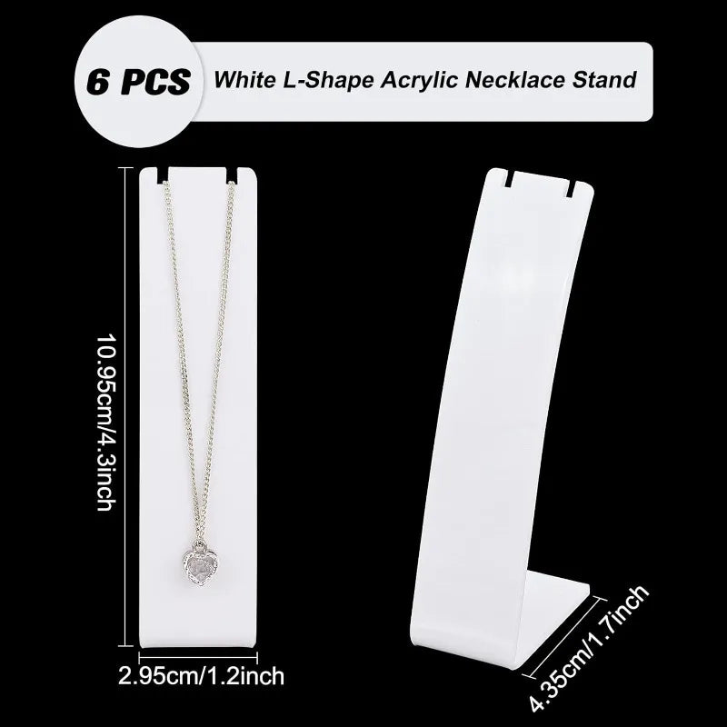 Présentoir Bijoux Plastique L Blanc Mini