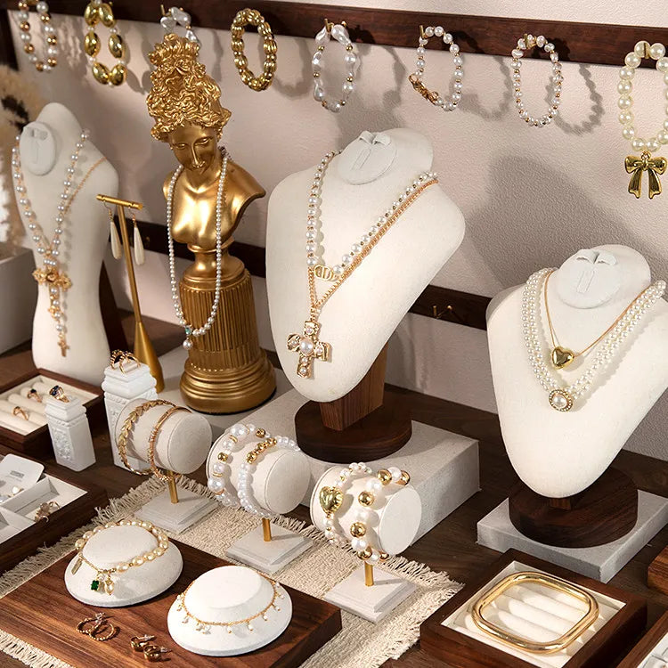 Présentoir Bijoux Bois Lin Royal Boutique