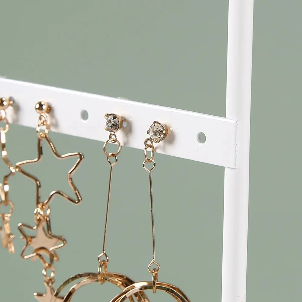 Présentoir Boucles d'Oreilles Métal Grille Vitrine