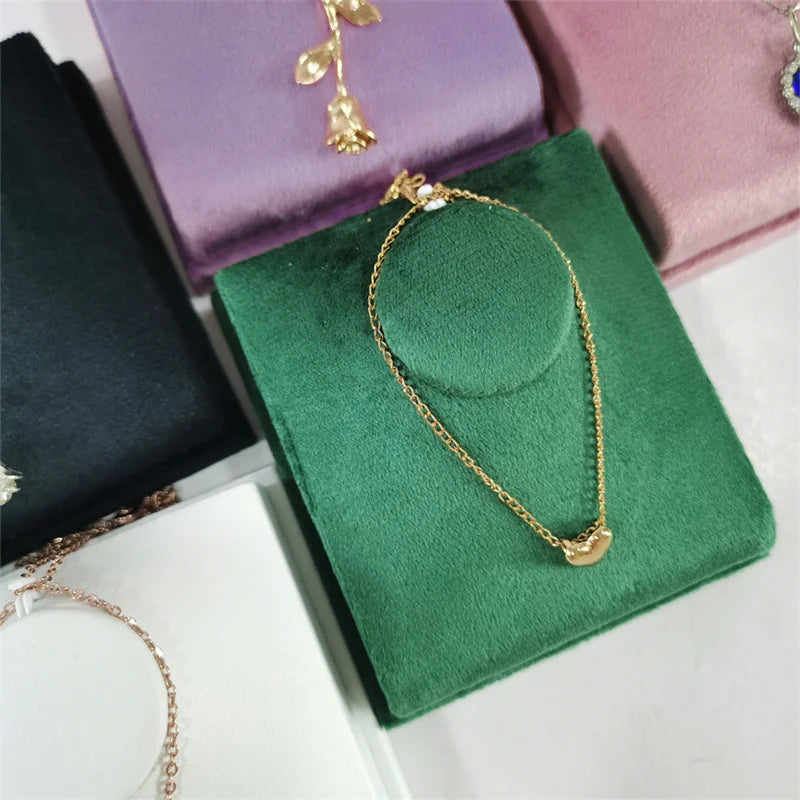 Présentoir Collier Velours Plat Luxe