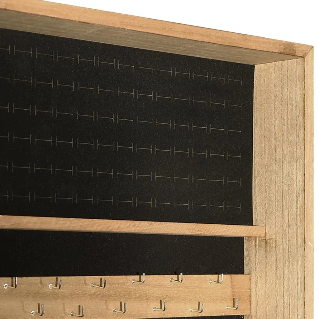 Boîte Bijoux Bois Rotative Sur Pied Miroir